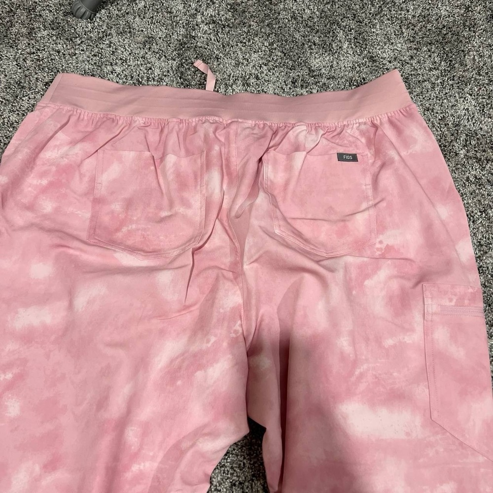 FIGS Zamora Scrub Pants Women Yoga Waistband NWT Pink 4XLP